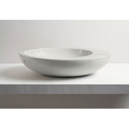 Раковина, CIELO, Le Giare, шгв 600*450*145, отверстия для смесителя-отсутствуют, цвет-Carrara Statuario