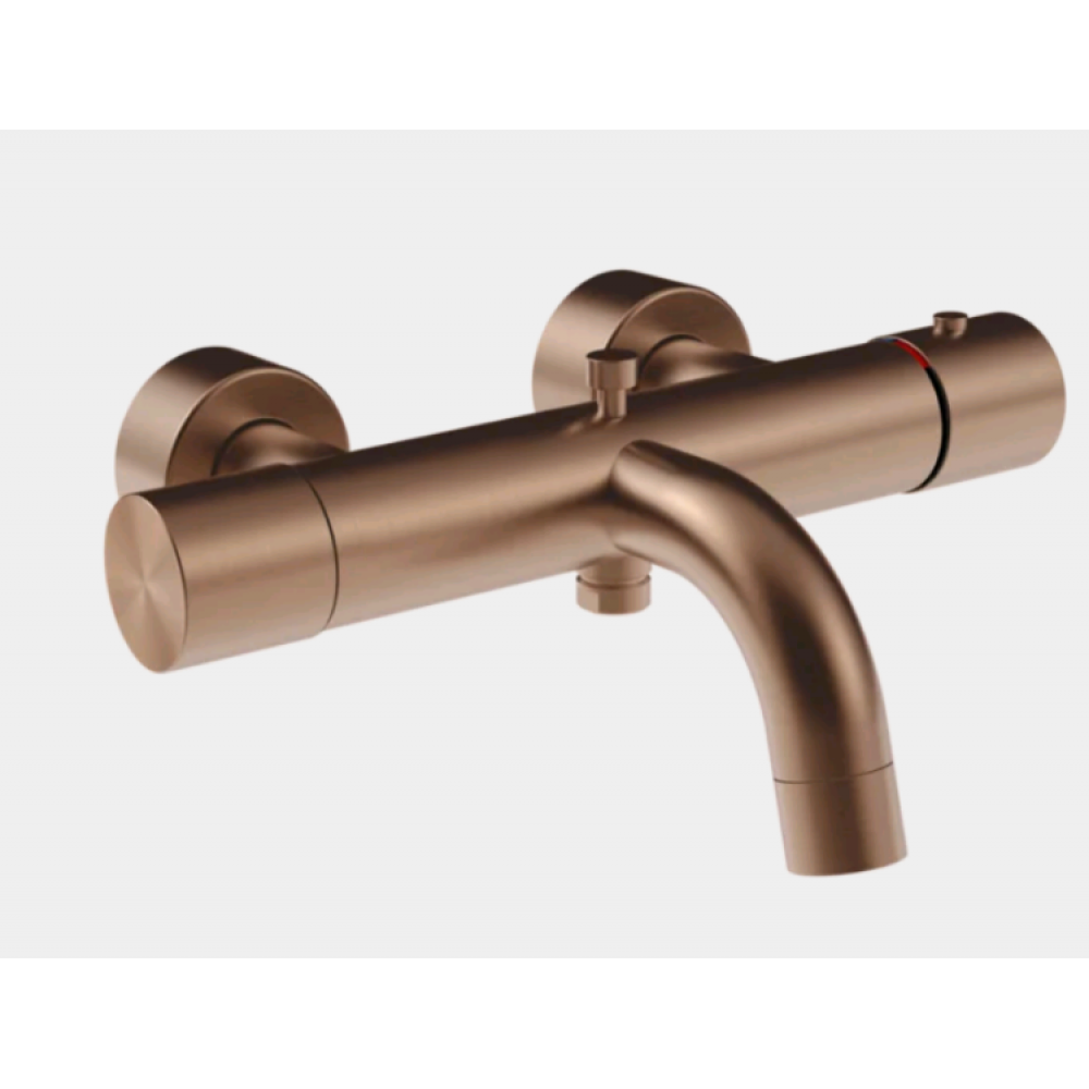 Смеситель для ванны и душа, Gessi, Habito Unito, цвет-медь брашированная/шлифованная PVD (Copper Brushed PVD)