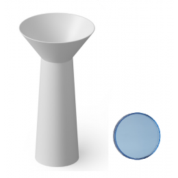 Раковина, DEA Design, Pedestal Basin, шгв 480*480*900, отверстия для смесителя-отсутствуют, цвет-Royal Blue