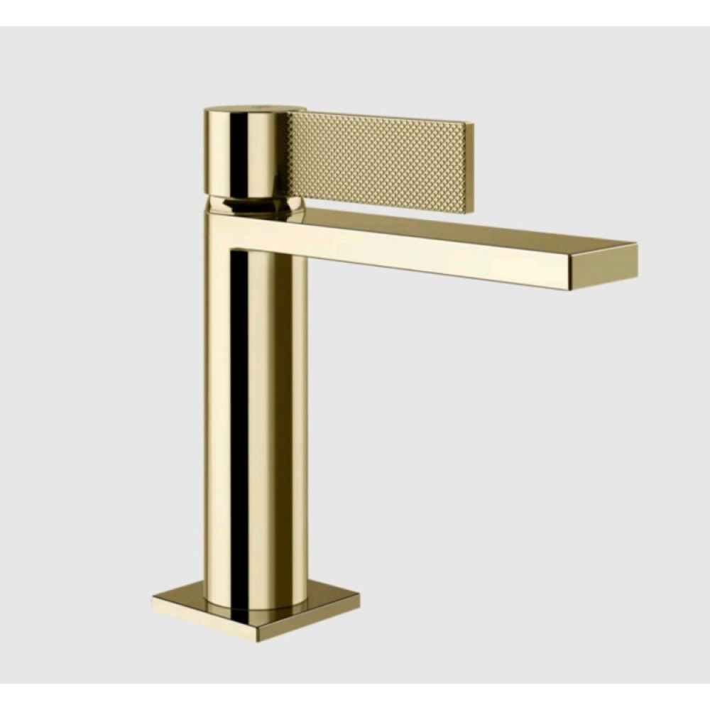 Смеситель для раковины, Gessi, Inverso Diamantato, цвет-Brass PVD