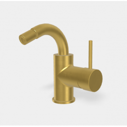 Смеситель для биде, Fima Carlo Frattini, Spillo Up, цвет-брашированное золото