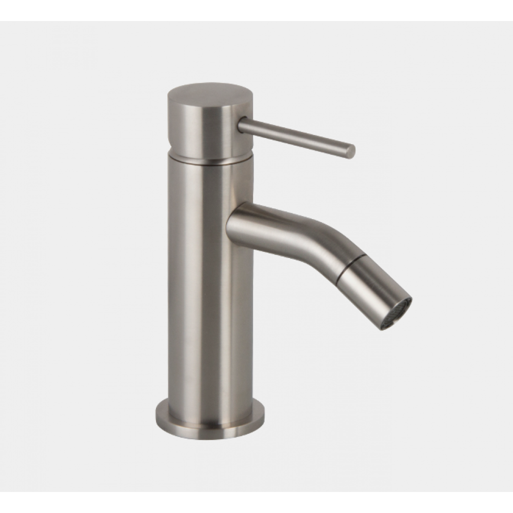 Смеситель для биде, Fima Carlo Frattini, Spillo Steel, цвет-нержавеющая сталь