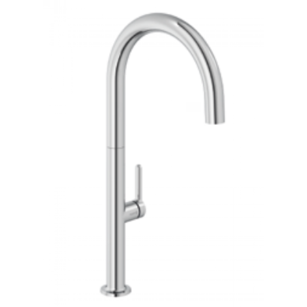 Смеситель для кухни, Kludi, AUREA, цвет-никель брашированный