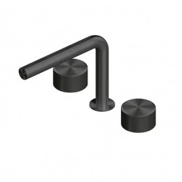 Смеситель для раковины, Quadro design, Stereo, цвет-золото черное (Black Gold)