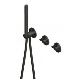 Смеситель для ванны и душа, Quadro design, Valvola01, на 2 потребителя, цвет-золото черное