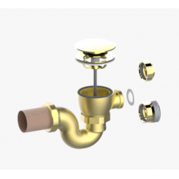 Сифон, THG, General Items, 1 1/4", цвет-латунь PVD (Brass PVD)