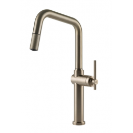 Смеситель для кухни, Gessi, Habito, цвет-Finox Brushed Nickel