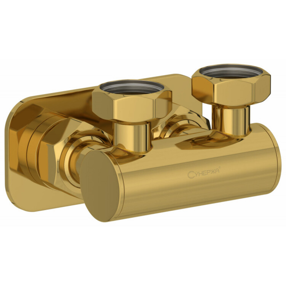 Модуль, Сунержа, угловой EU50,  для отопительных приборов, цвет-золото