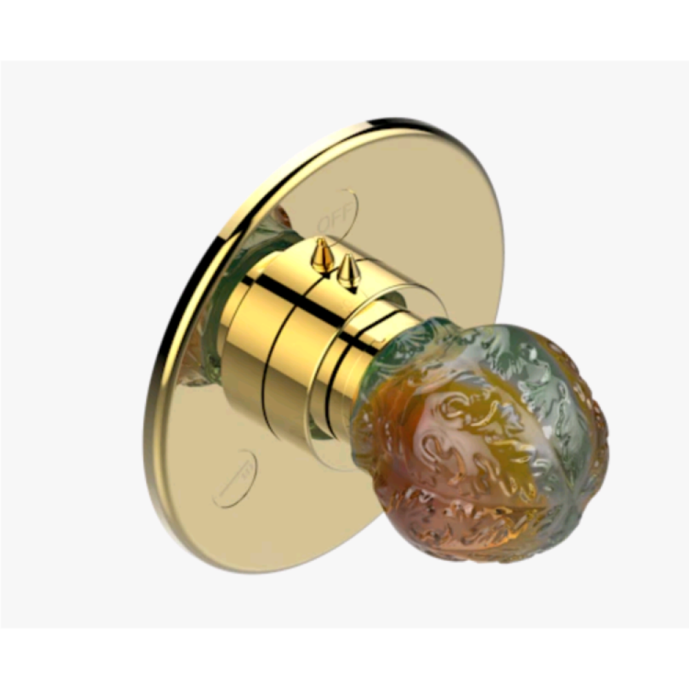 Вентиль, THG, Flore, переключающий (дивертор), цвет-золото светлое (Light Gold)