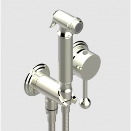 Гигиенический душ, THG, Petale de Cristal - Clear crystal fine gold thread, цвет-никель