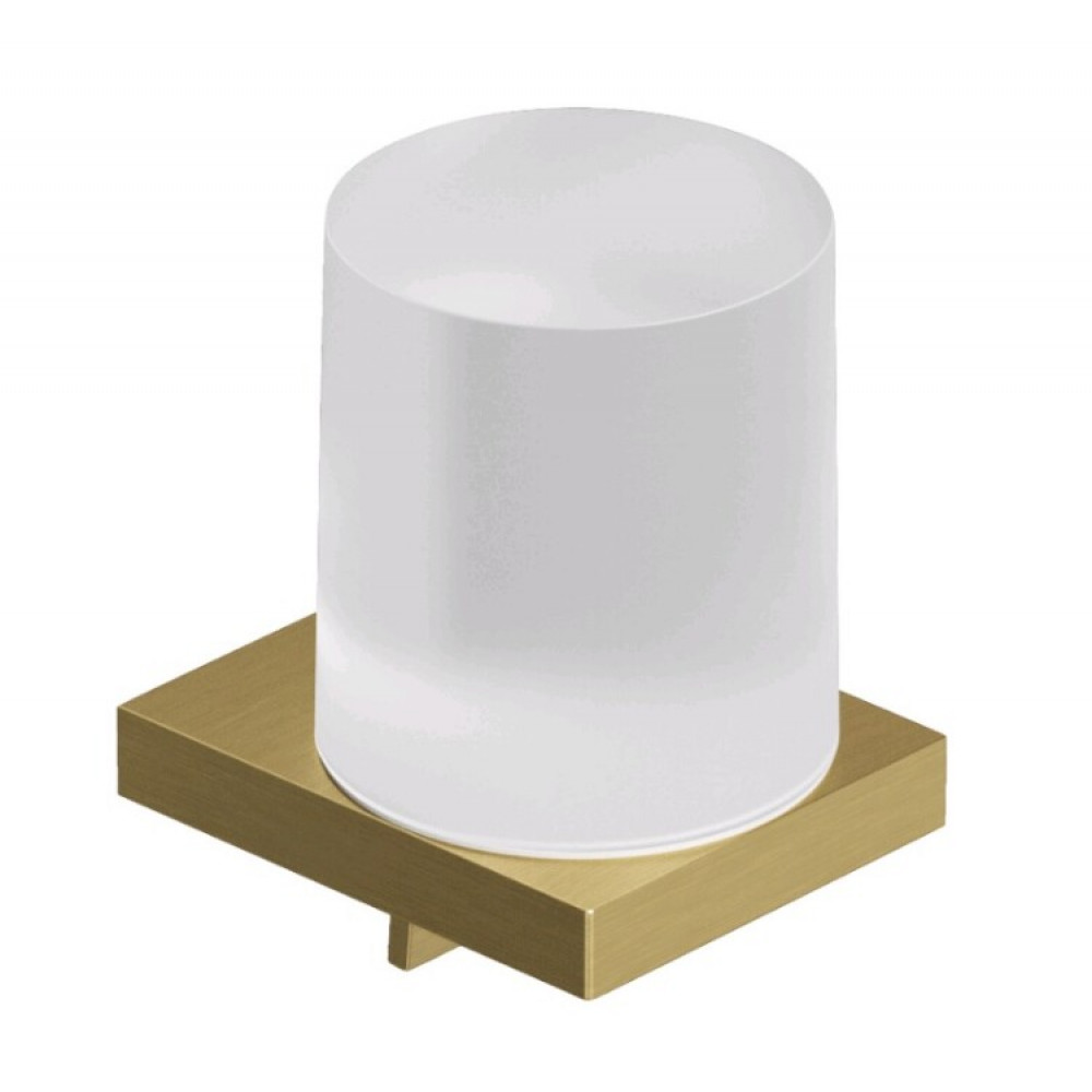 Дозатор для жидкого мыла, Kludi, VELA C, шгв 78*96*120, цвет дозатора-золото брашированное