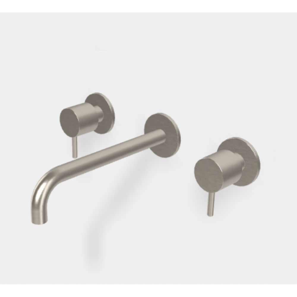 Смеситель для раковины, Fima Carlo Frattini, Spillo Up, цвет-брашированный никель