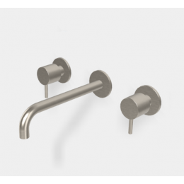 Смеситель для раковины, Fima Carlo Frattini, Spillo Up, цвет-брашированный никель