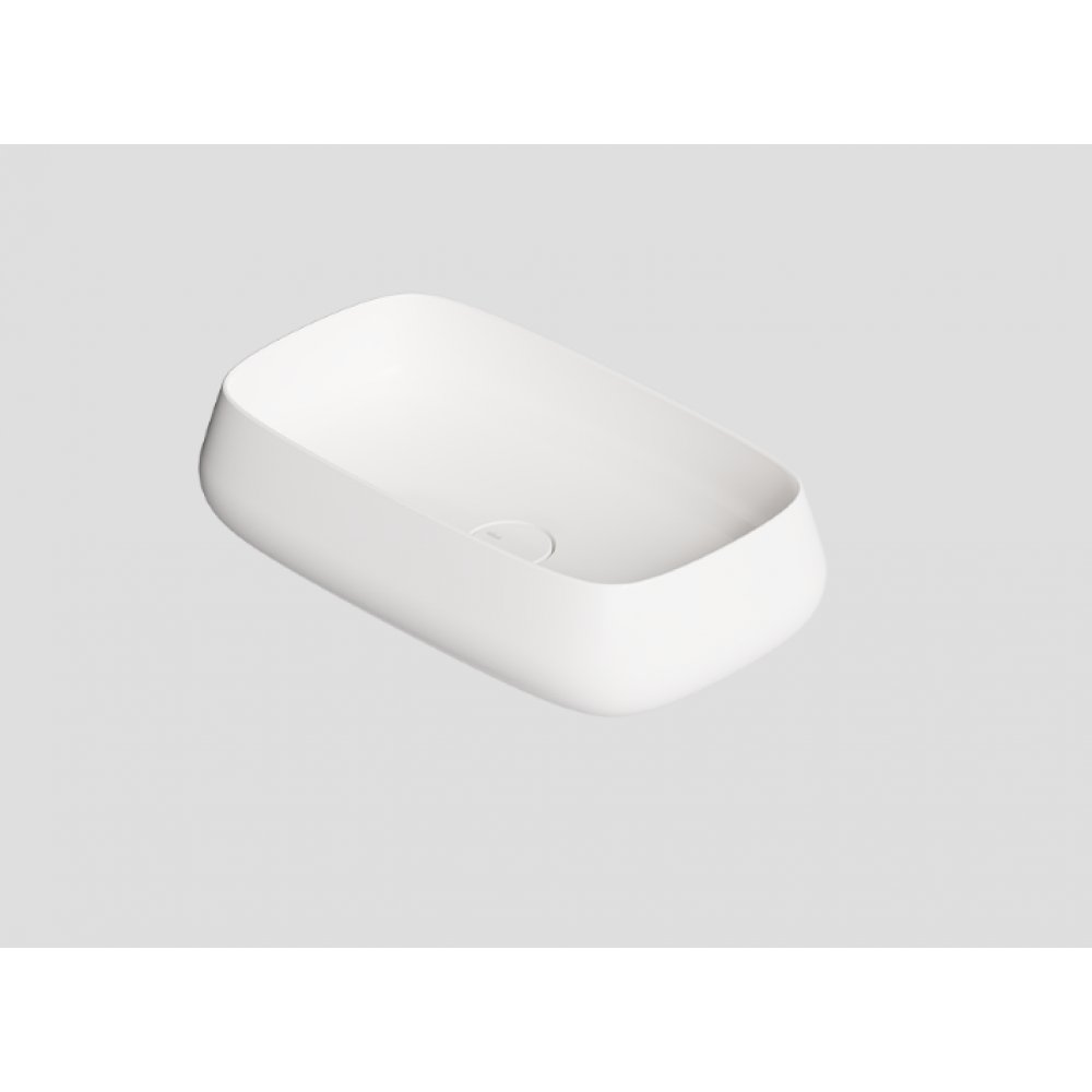 Раковина, Alice, NUR, шгв 600*350*140, отверстия для смесителя-отсутствуют, Aliglaze+, цвет-белый