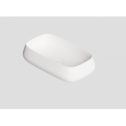 Раковина, Alice, NUR, шгв 600*350*140, отверстия для смесителя-отсутствуют, Aliglaze+, цвет-белый