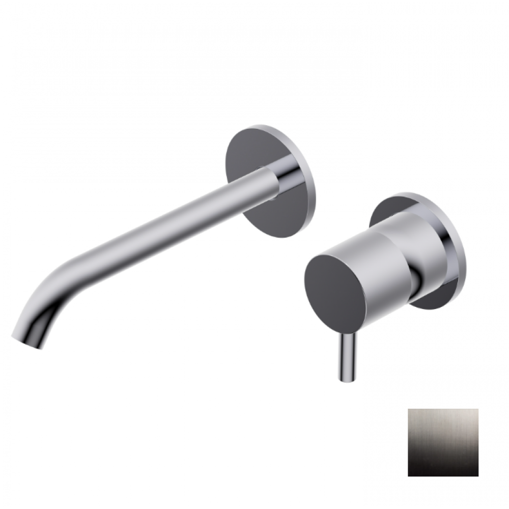 Смеситель для раковины, Ritmonio, Diametro35 S, цвет-Brushed Black Chrome