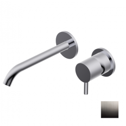 Смеситель для раковины, Ritmonio, Diametro35 S, цвет-Brushed Black Chrome