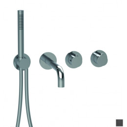 Смеситель для ванны и душа, Almar, Water Control Modular, цвет-Absolute Black Brushed PVD (Товар заказной, возврату не подлежит)