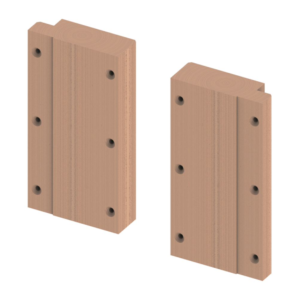Комплект деревянных пластин, TECE, для крепления поручней для модуля 9300009