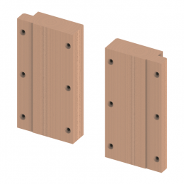 Комплект деревянных пластин, TECE, для крепления поручней для модуля 9300009