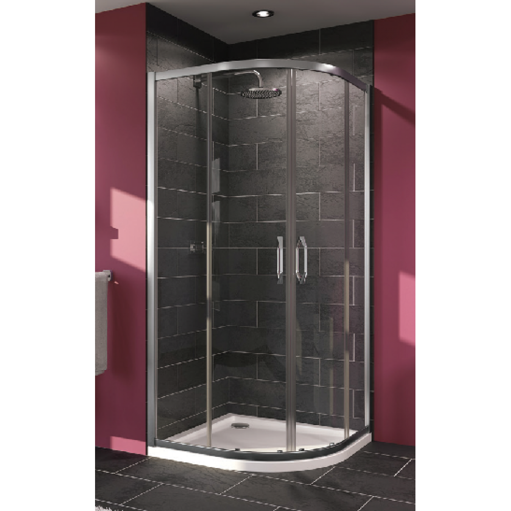 Душевое ограждение, Huppe, X1, шгв 900*900*1900, петли-слева и справа, серебро с ярким блеском, цвет стекла-прозрачный