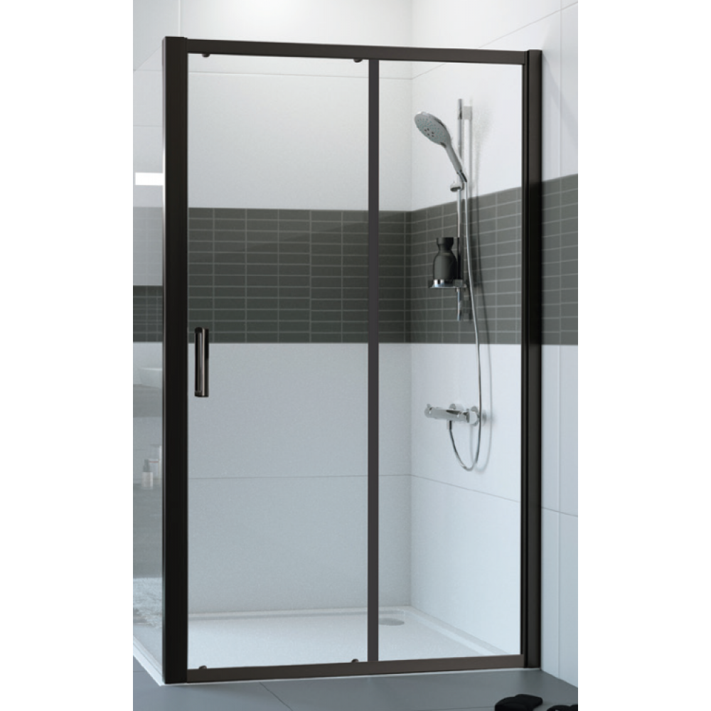 Дверь, Huppe, Design Pure, шв 1395*2000, блестящее серебро, цвет стекла-прозрачный, Anti-Plaque