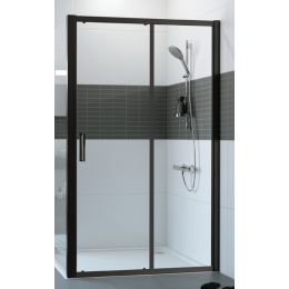 Дверь, Huppe, Design Pure, шв 1395*2000, блестящее серебро, цвет стекла-прозрачный, Anti-Plaque