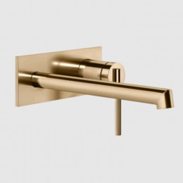 Смеситель для раковины, Gessi, Ingranaggio, цвет-Warm Bronze PVD
