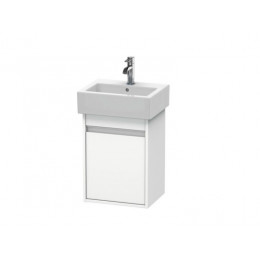 Тумба под раковину, Duravit, Ketho, шгв 400*320*550, петли-слева, раковина-необходимо заказать, цвет-белый матовый