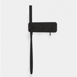 Смеситель для душа, Fima Carlo Frattini, Spillo Up, на 2 потребителя, цвет-черный матовый