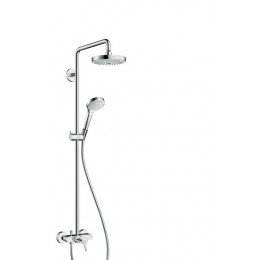 Душевая стойка, Hansgrohe, Croma Select S, цвет-белый/хром