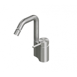 Смеситель для раковины, Quadro design, Ottavo, цвет-сталь шлифованная/брашированная (Steel Brushed, Inox)