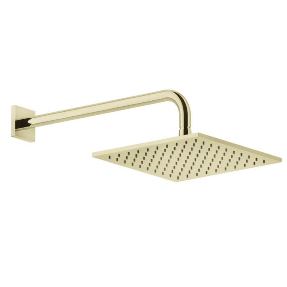 Верхний душ, Gessi, Rilievo, 250*250, цвет-Brass PVD