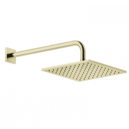 Верхний душ, Gessi, Rilievo, 250*250, цвет-Brass PVD