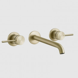 Смеситель для раковины, Gessi, 316 Cesello, цвет-Brushed Brass PVD