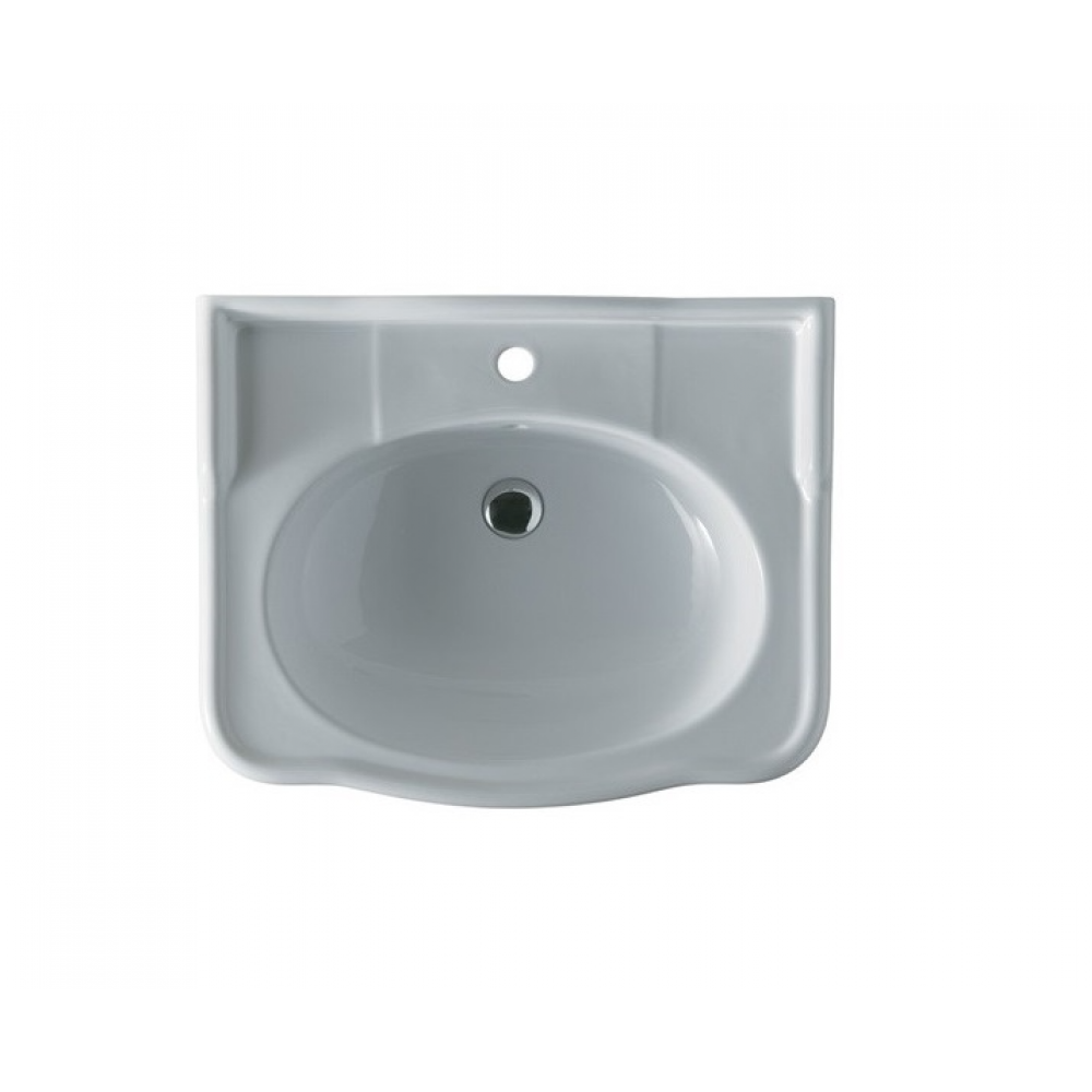 Раковина, Alice, Boheme, шг 700*580, отверстия для смесителя-1, Aliglaze+, цвет-белый