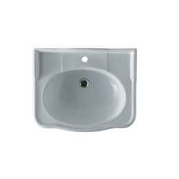 Раковина, Alice, Boheme, шг 700*580, отверстия для смесителя-1, Aliglaze+, цвет-белый