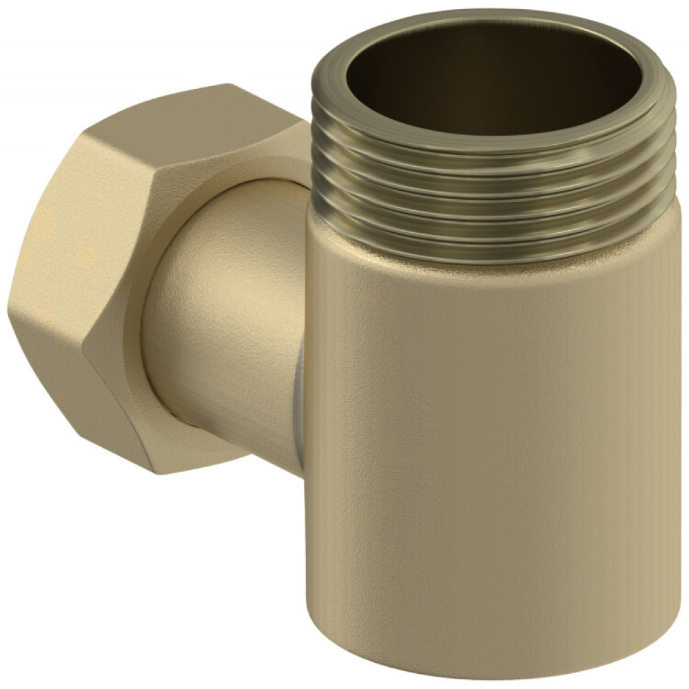 Уголок, Сунержа, переходной, присоединительный размер-НР G 1" / НГ G 3/4", цвет- шампань матовая