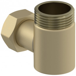 Уголок, Сунержа, переходной, присоединительный размер-НР G 1" / НГ G 3/4", цвет- шампань матовая