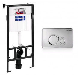 Инсталляция, Bettoserb, Sava Fix Slim, для унитаза, шгв 520*200*1136, цвет клавиши-хром глянцевый