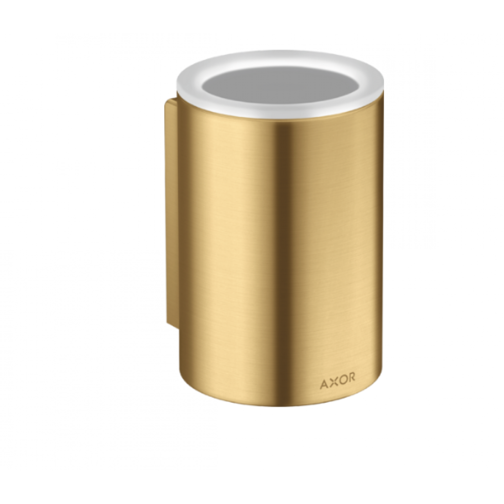 Стакан, Axor, Axor Universal Circular, шгв 76*84*114 мм, цвет-шлифованное золото