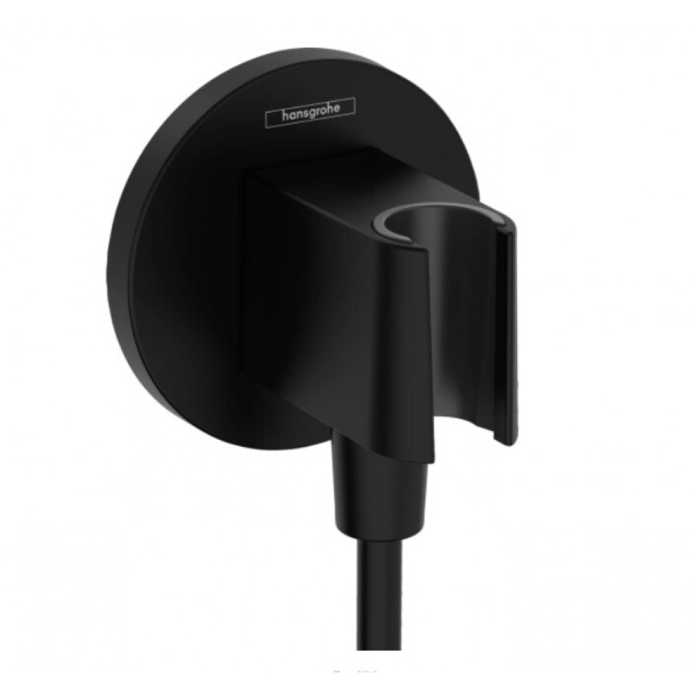 Шланговое подсоединение, Hansgrohe, Fixfit S, цвет-черный матовый