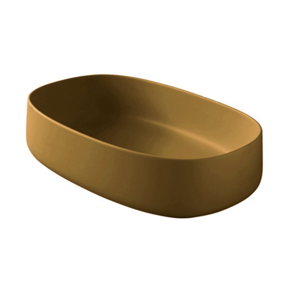 Раковина, Artceram, Cognac, шгв 550*350*145, отверстия для смесителя-1, цвет-Ombra cipro naturale