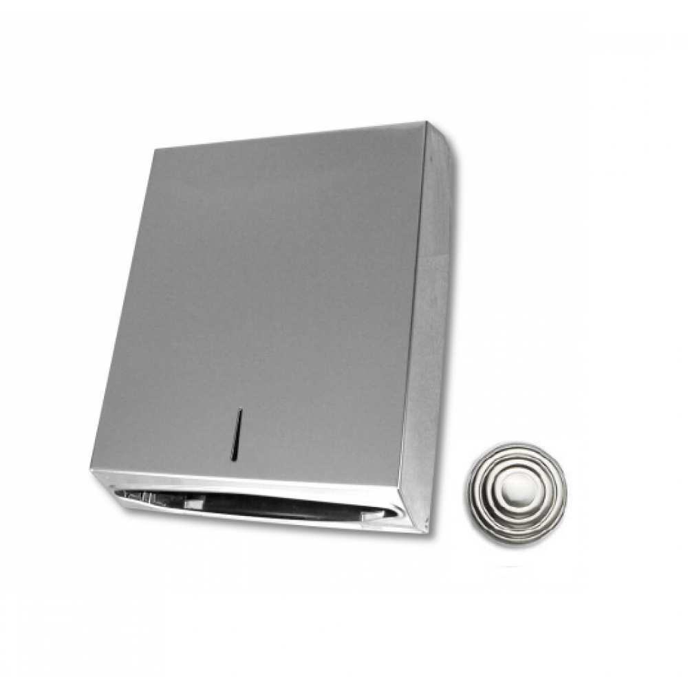 Диспенсер для бумажных полотенец, 3SC, Hotel & Hotel, ш 280, цвет-никель сатинированный полированный (Polished Satin Nickel)