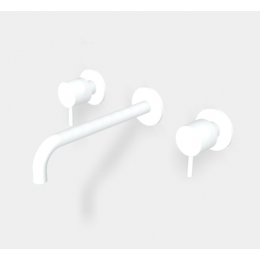 Смеситель для раковины, Fima Carlo Frattini, Spillo Up, цвет-белый матовый