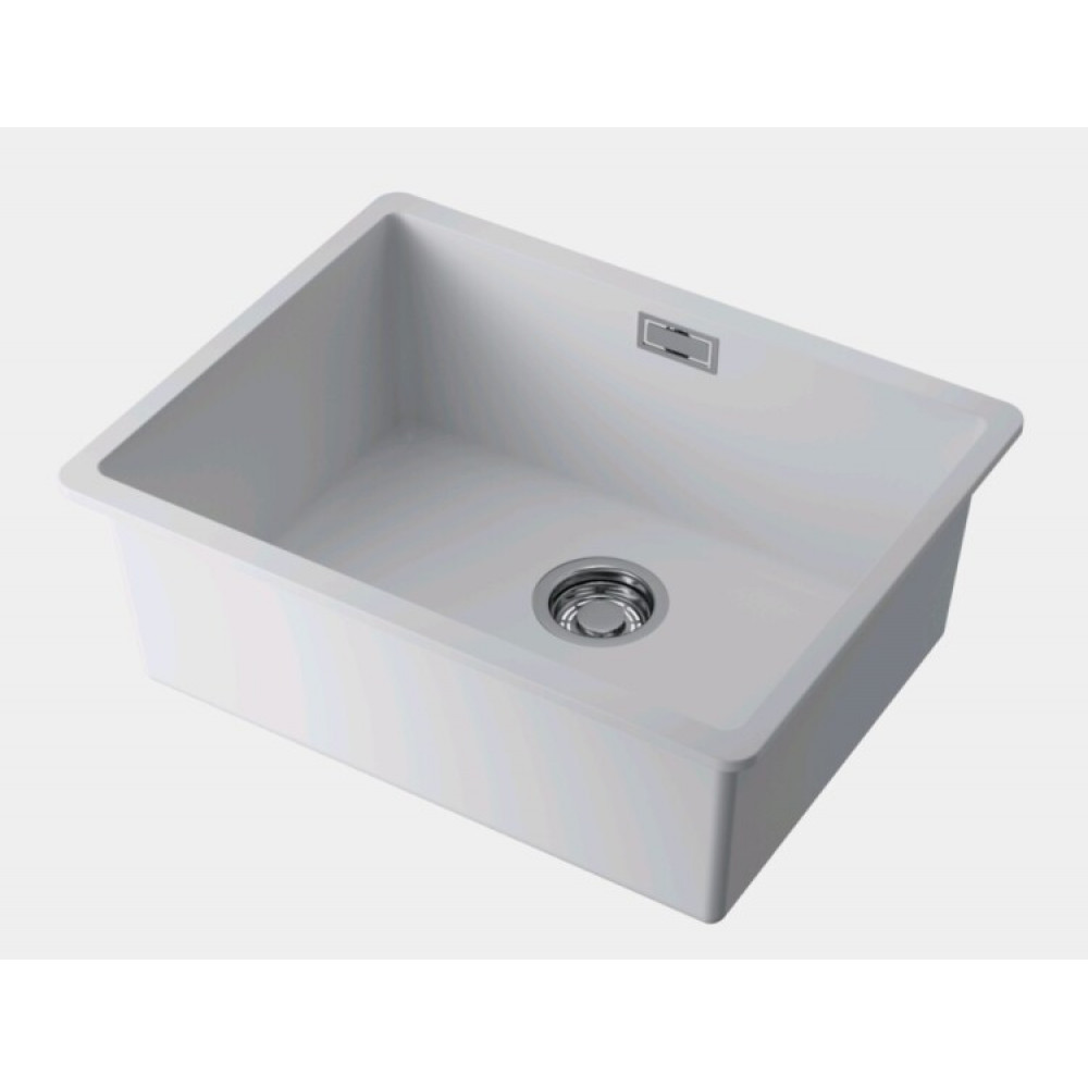 Мойка, Omoikiri, Kata, шгв 540*420*220, отверстия для смесителя-отсутствуют, цвет-белый