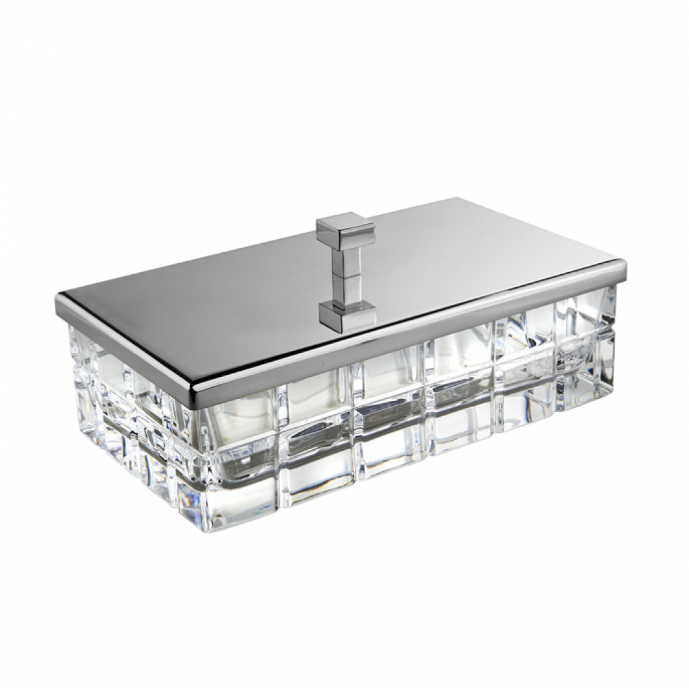 Контейнер, 3SC, Palace, настольный, шгв 230*125*100, цвет-никель сатинированный матовый