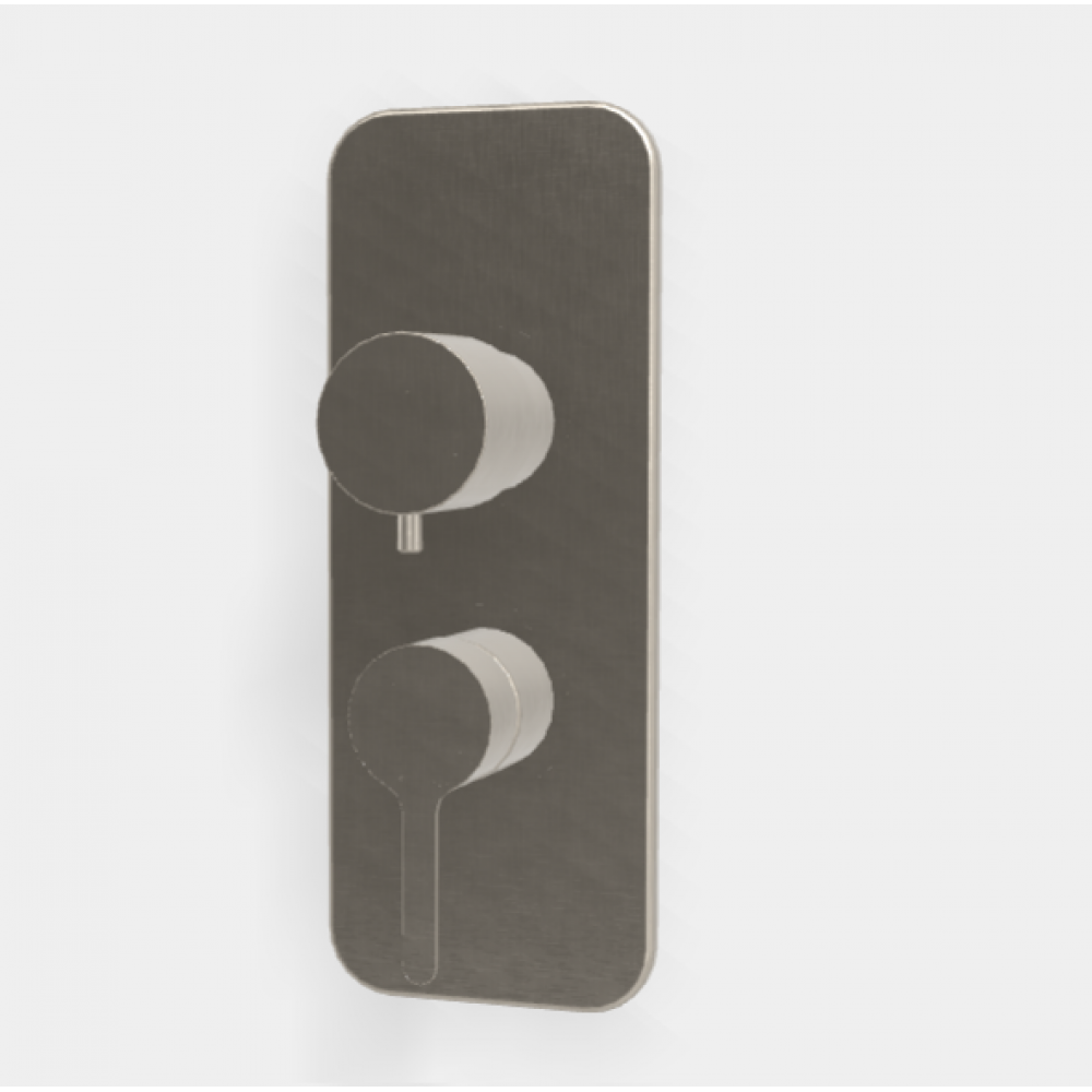 Смеситель для душа, Fima Carlo Frattini, Snap, цвет-брашированный никель