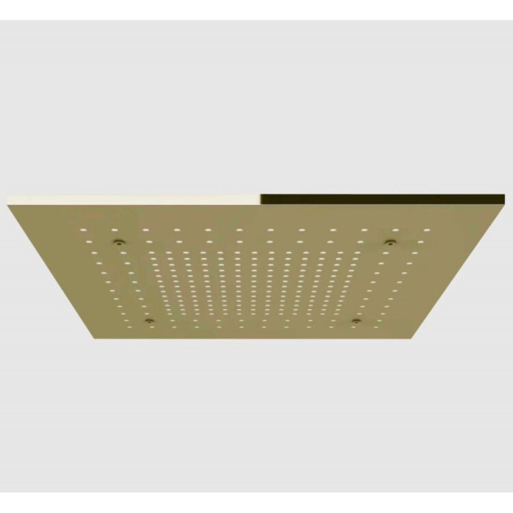 Накладная панель, Gessi, Afilo, 500*500, для душевой системы, цвет-Brass PVD