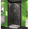 Душевое ограждение, Huppe, X0, шгв 900*900*1900, петли-слева и справа, чёрный матовый, цвет стекла-прозрачный
